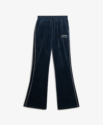 évasé Pantalon 'Country Club' Superdry en bleu