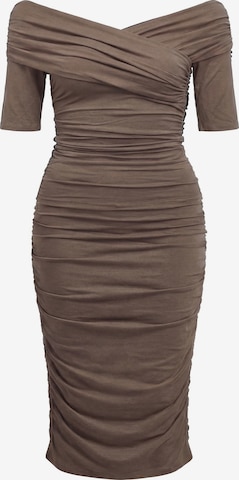 OBJECT - Vestido en marrón: frente