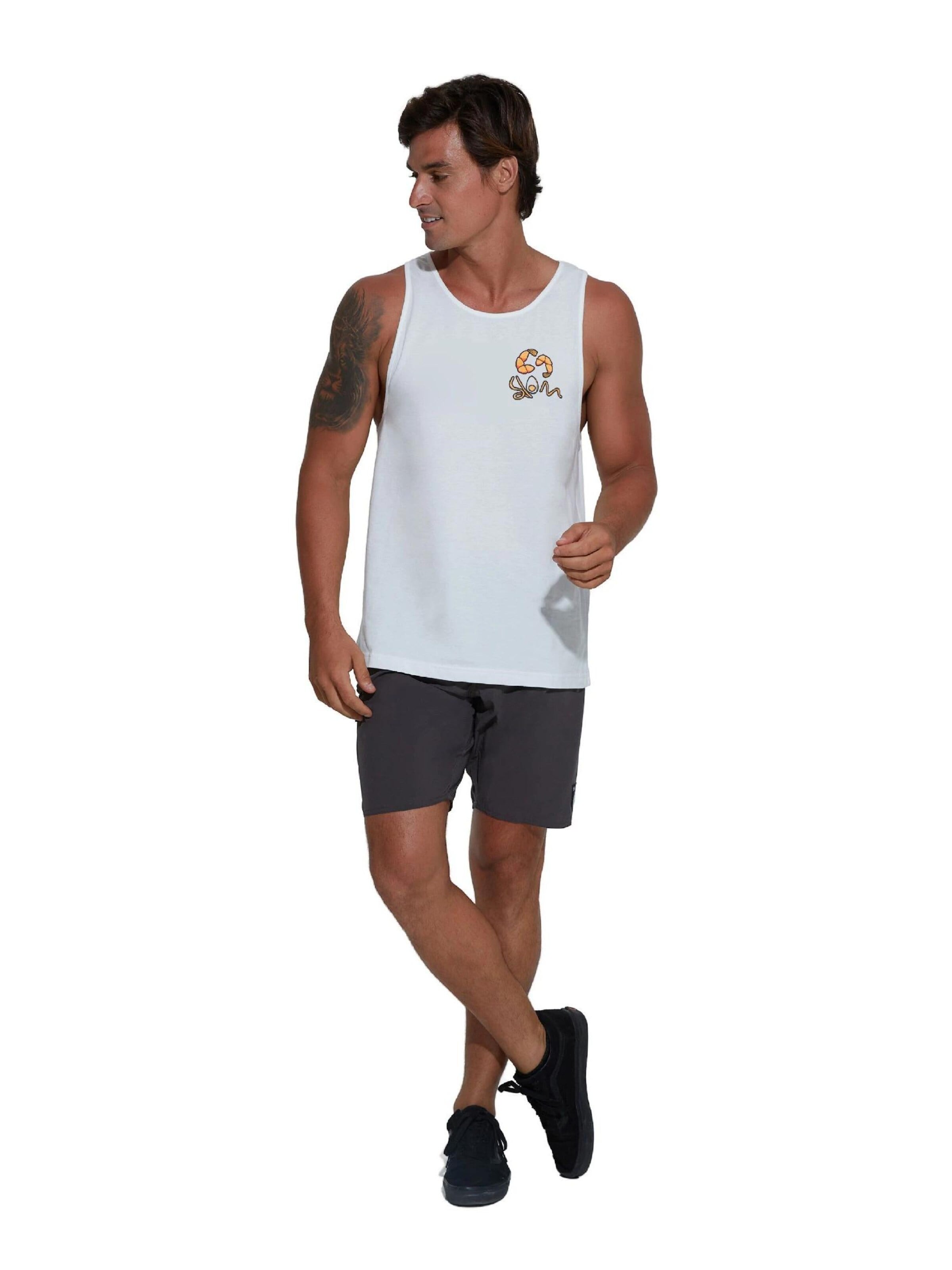 69Slam - Camiseta 'CAMISETA LOOSE FIT ROMAN NOODLE' en blanco: frente