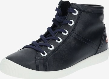 Softinos Sneakers hoog in Blauw: voorkant