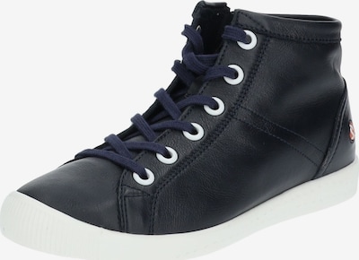 Softinos Sneaker in navy / neonrot / weiß, Produktansicht