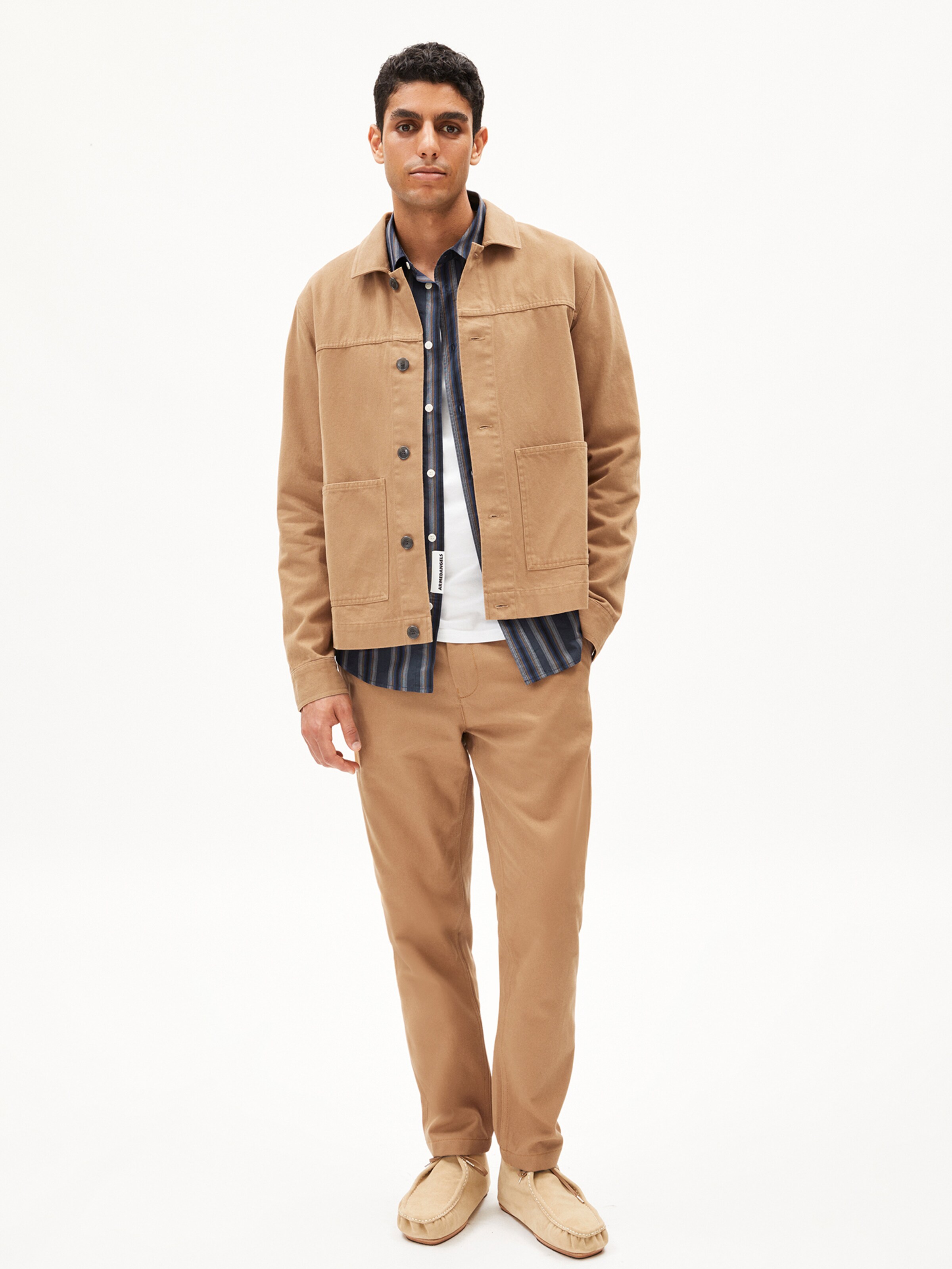 ARMEDANGELS Trenchcoat in Grün: Vorderseite