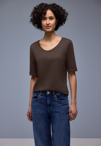 STREET ONE Shirt in Brown: front