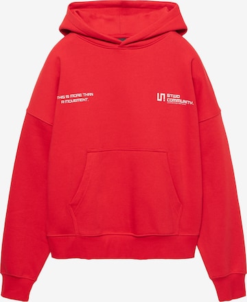 Pull&Bear Sweatshirt 'STWD' in Red: front