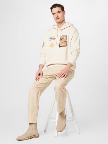 Les Deux Sweatshirt 'Varsity' in Beige