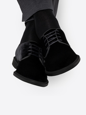 Chaussettes 'Chaussettes homme en coton égyptien gazé (lot de 6)' GYRAFF en noir