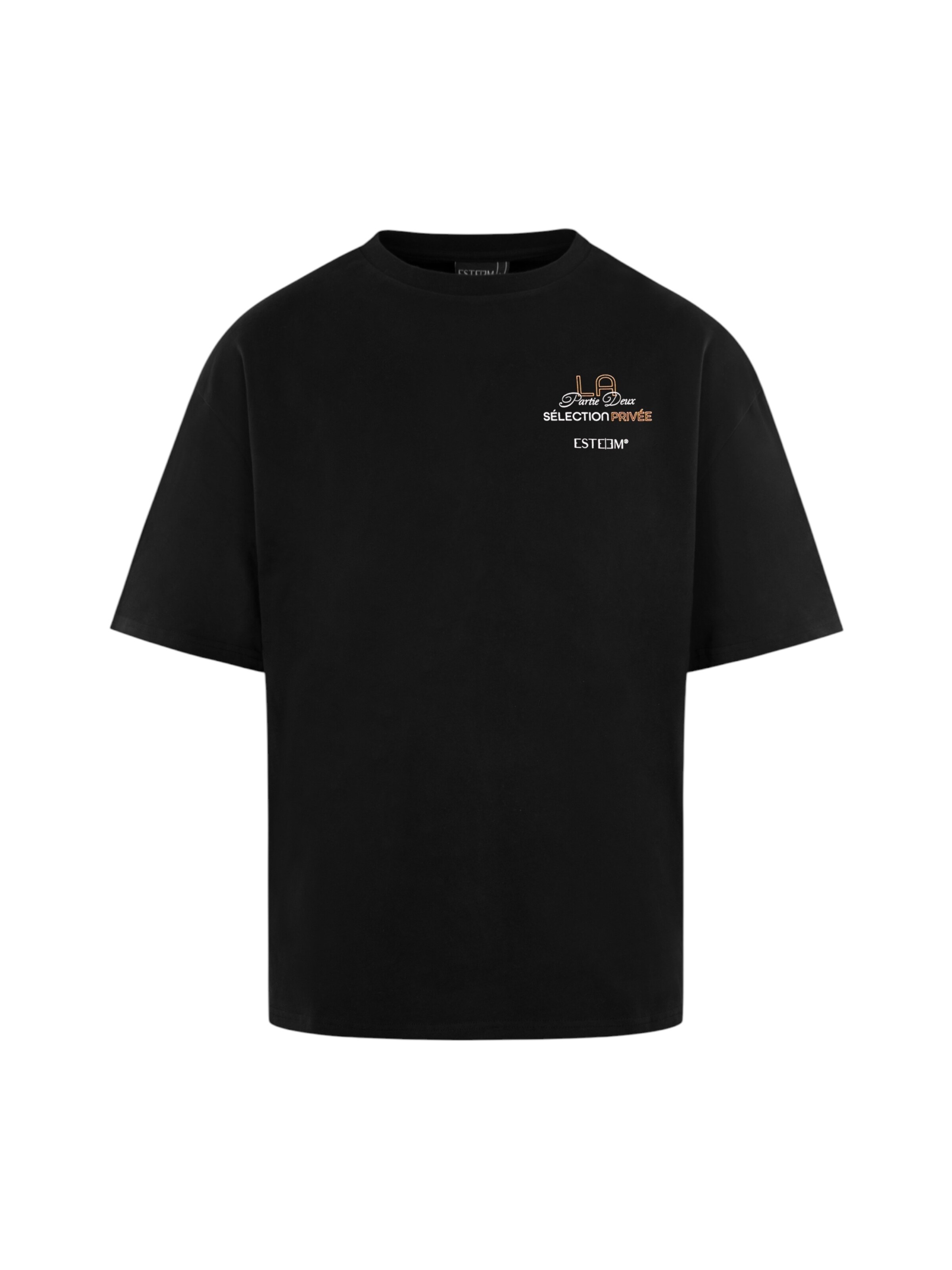 ESTEEM T-Shirt 'Sélection Privée' in Schwarz: Vorderseite