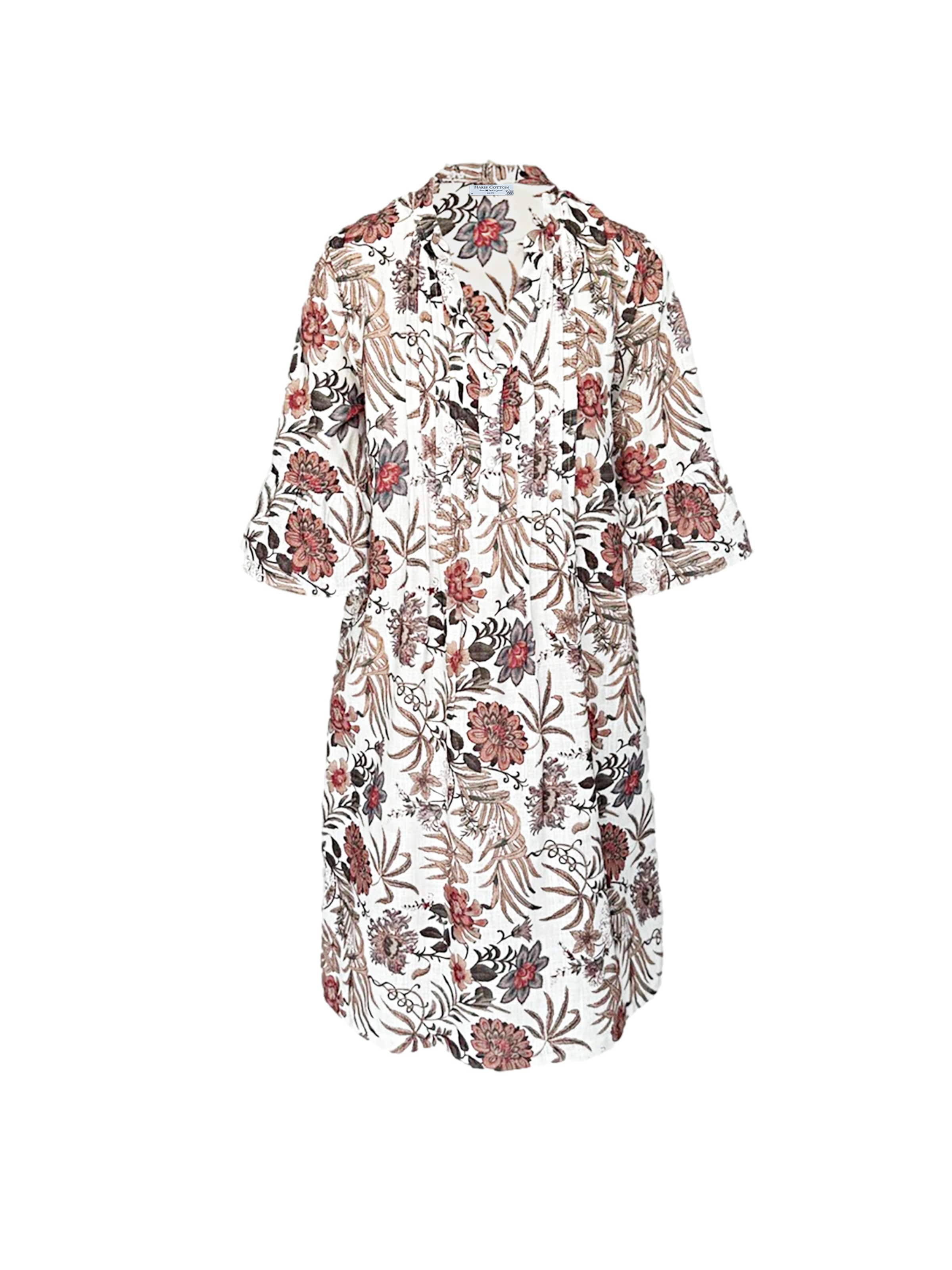 Haris Cotton Jurk in de kleur Wit, Productweergave