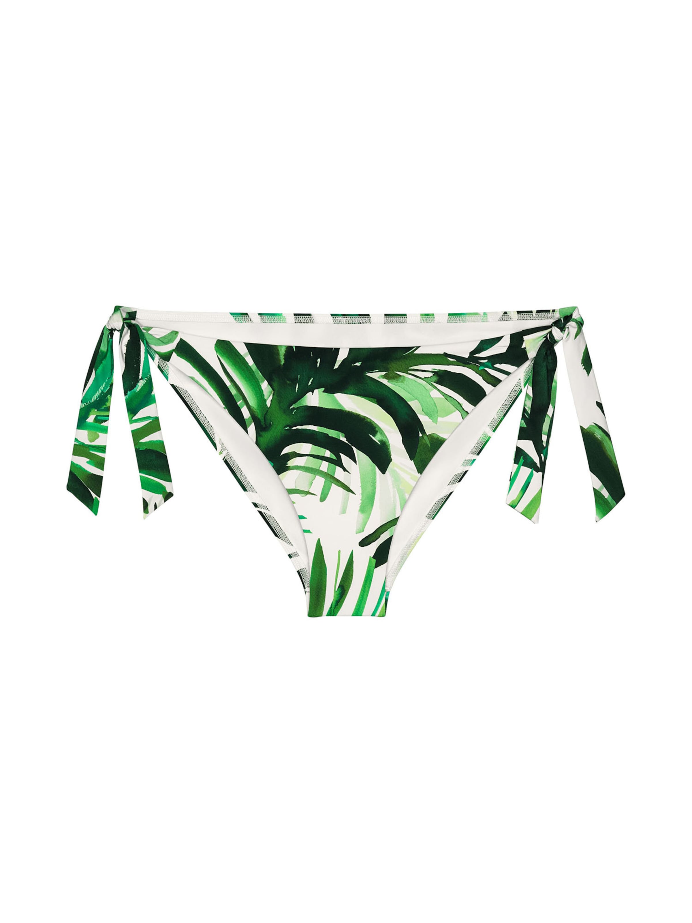 TRIUMPH Tai-Bikinislip ' Red Label Summer Palm ' in Grün: Vorderseite