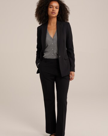 évasé Pantalon WE Fashion en noir