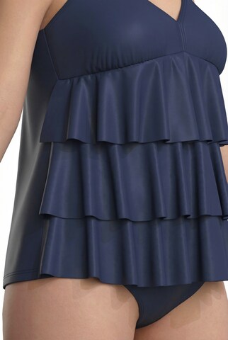 Ulla Popken Bustier Badeanzugkleid in Blau