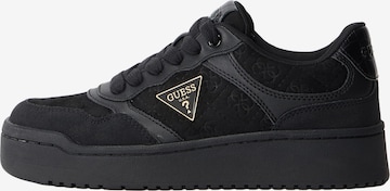 GUESSNiske tenisice 'Miriam' - crna boja: prednji dio
