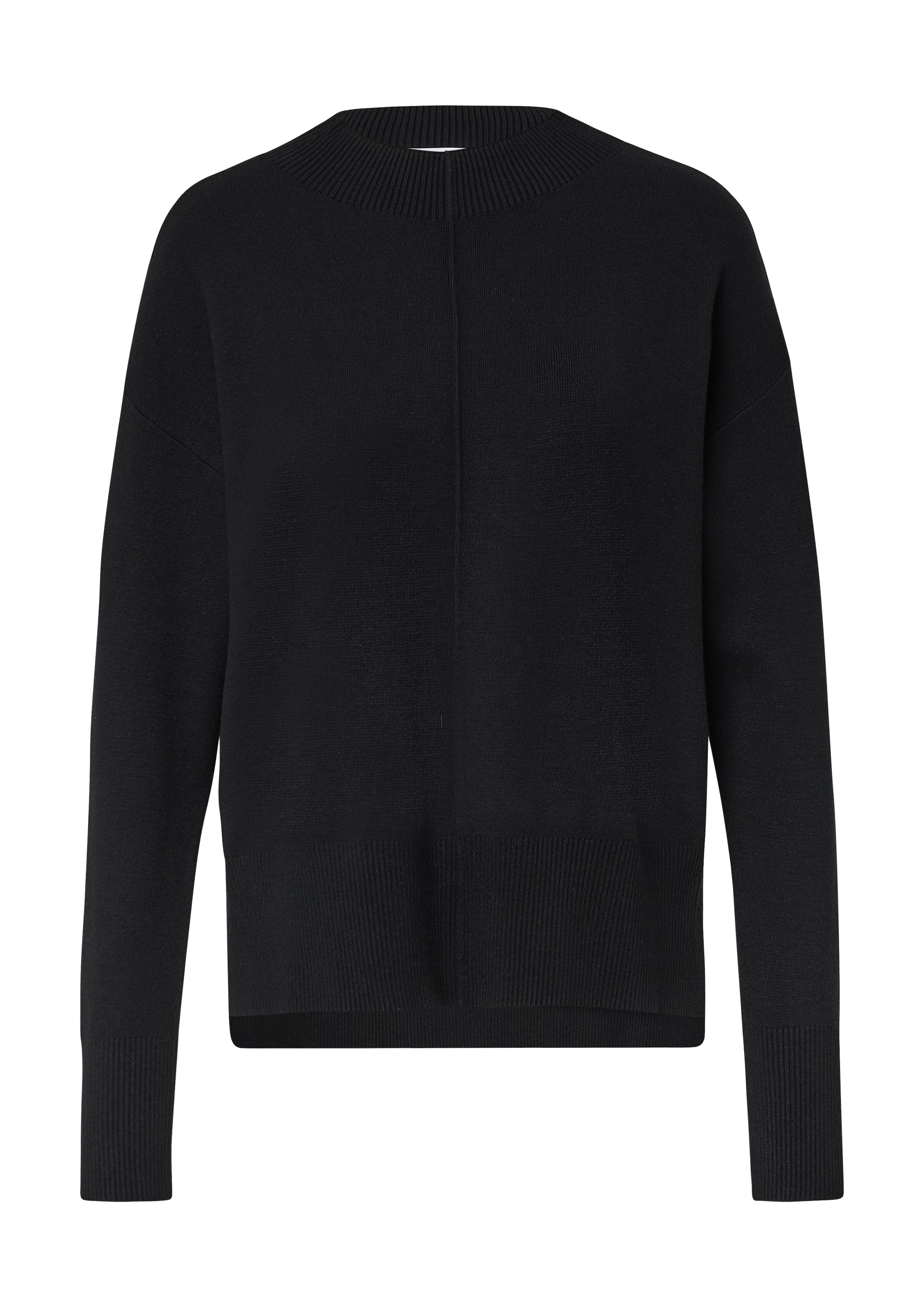 comma casual identity Sweater in Black: front