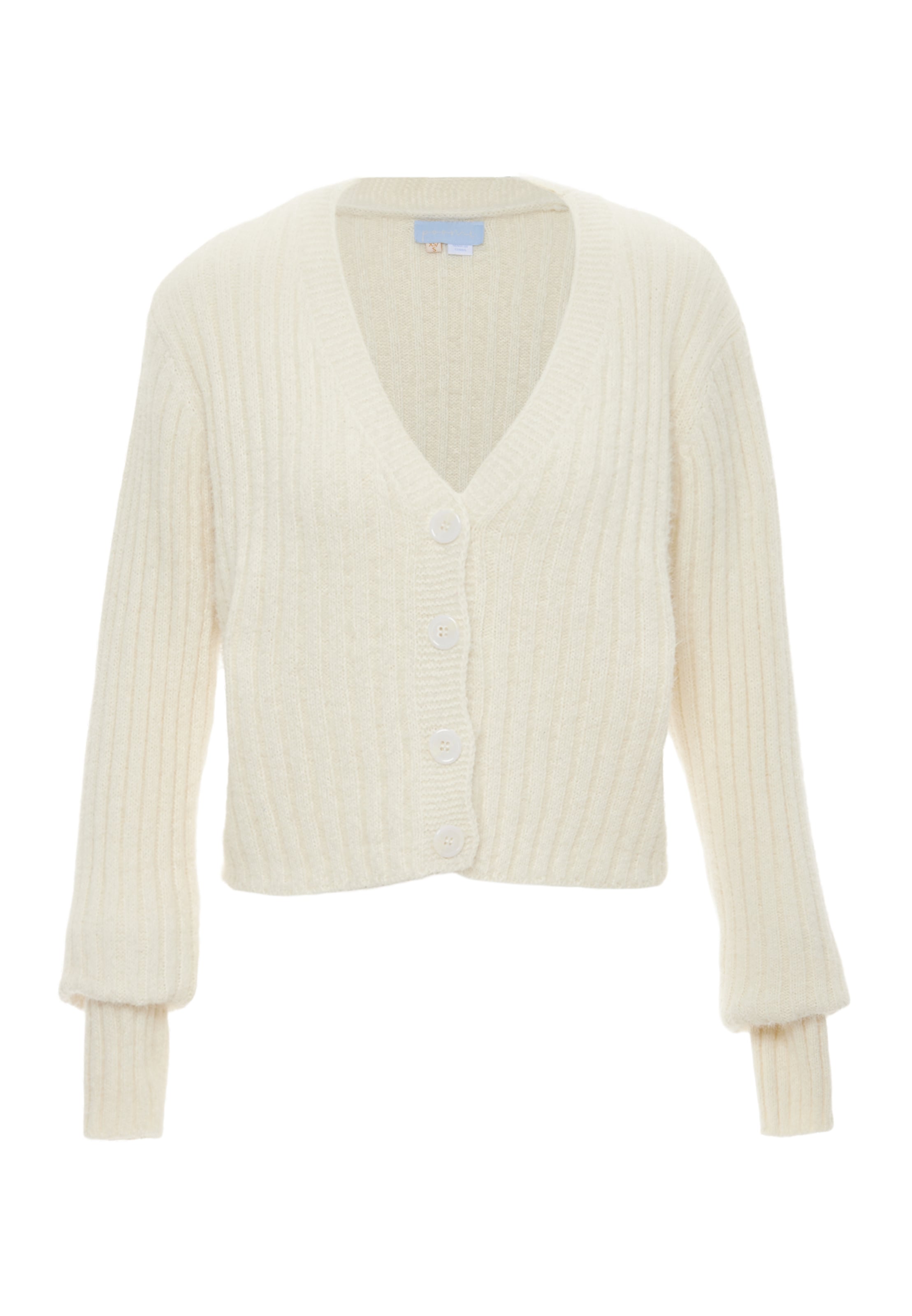 Poomi Knit cardigan in White: front