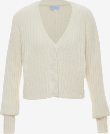 Poomi Strickjacke in Weiß: Vorderseite