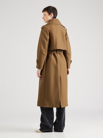 DRYKORN Between-Seasons Coat 'WELLFALL' in Brown