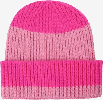 Unio Hamburg Beanie 'Mika Stripe' in Pink: front