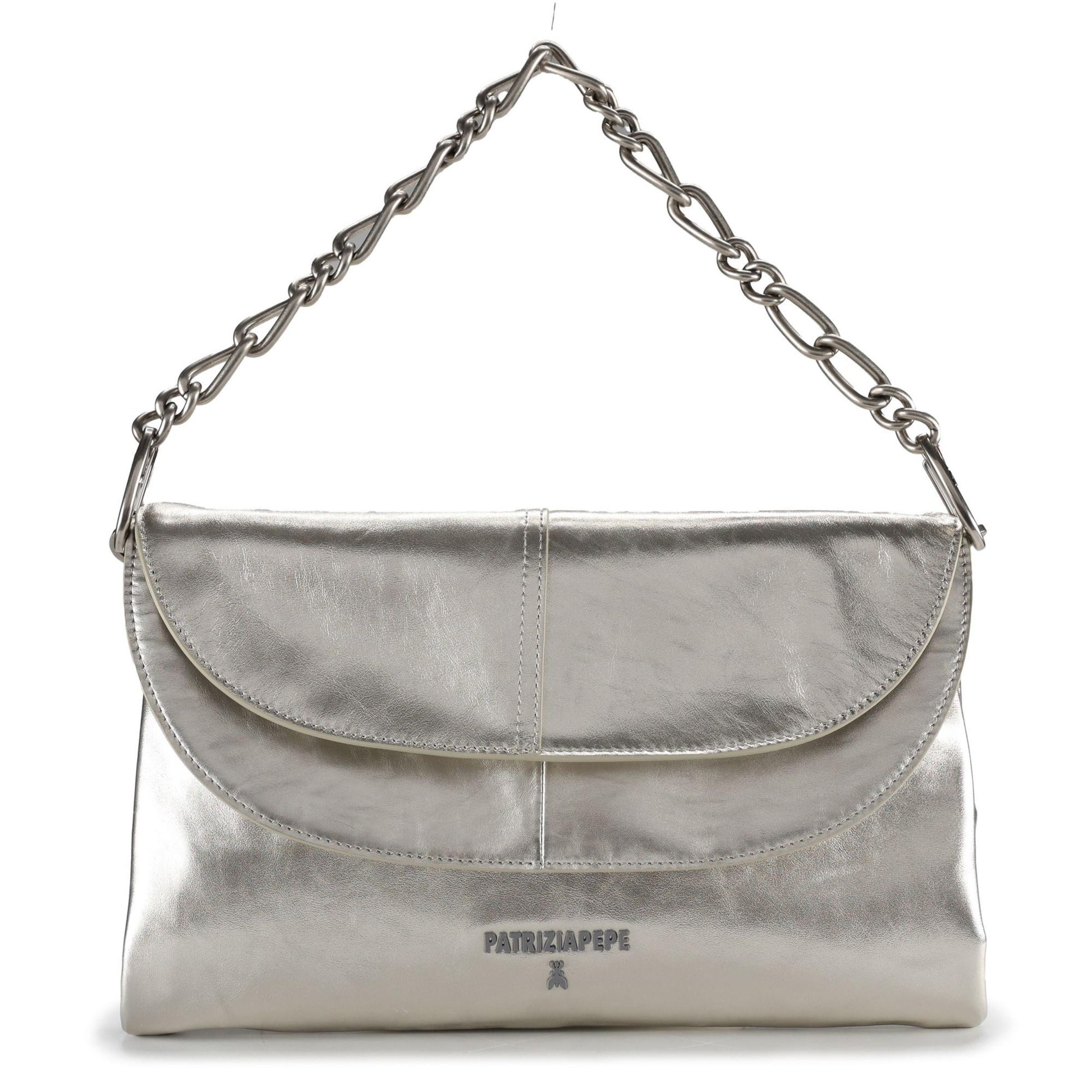 Borsa a mano di PATRIZIA PEPE in argento: frontale