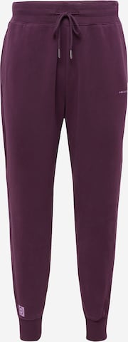 Abercrombie & Fitch Tapered Broek in Lila: voorkant