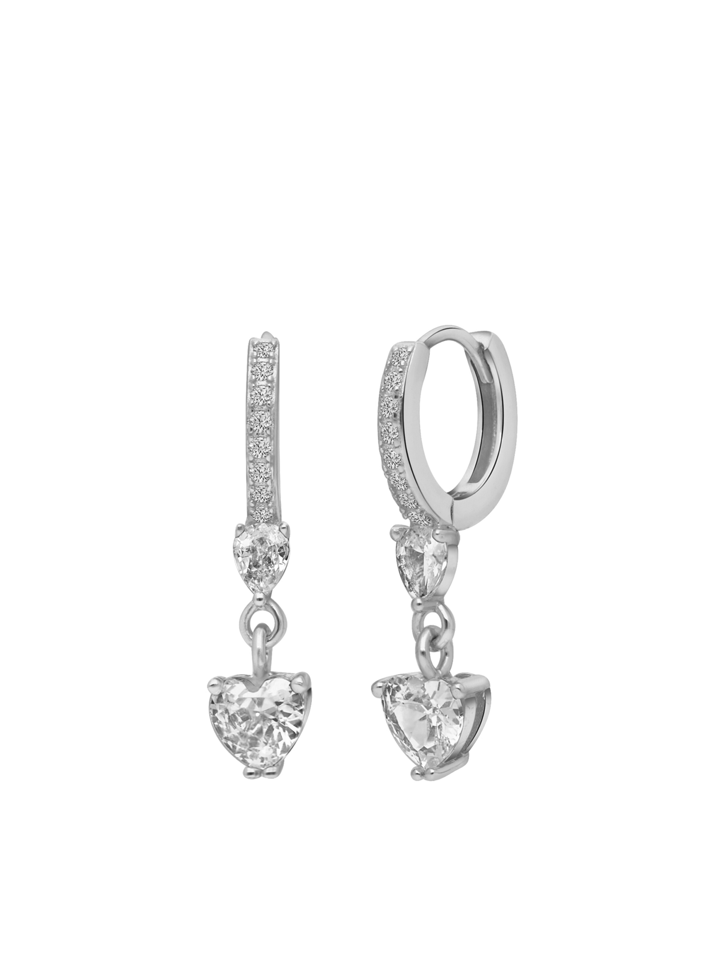 Lucardi Oorbellen in Zilver: voorkant