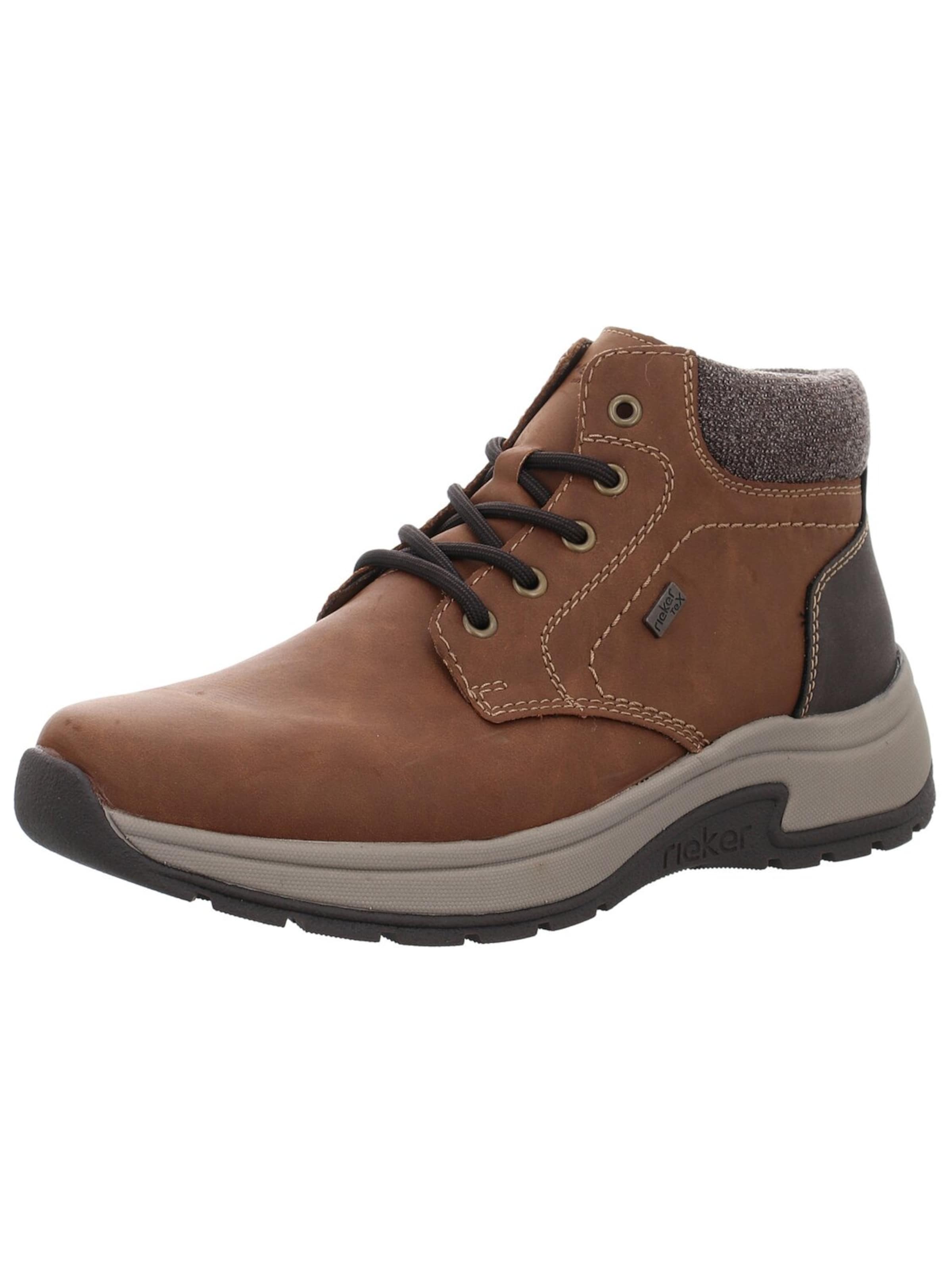 Rieker Boots 'Herren Stiefelette 11030-25 Lederimitat in braun' in Brown: front