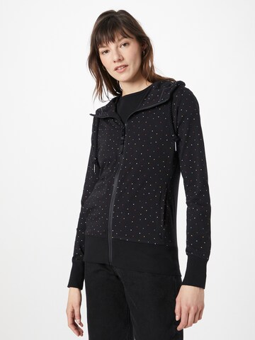 Ragwear Sweatjacke 'Paya' in Schwarz: Vorderseite