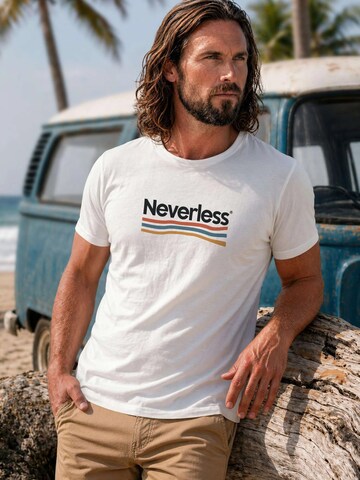 Neverless Shirt 'Color Waves' in White