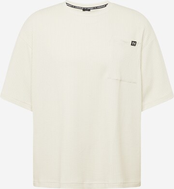 T-Shirt fonctionnel 'Rival' UNDER ARMOUR en beige : devant