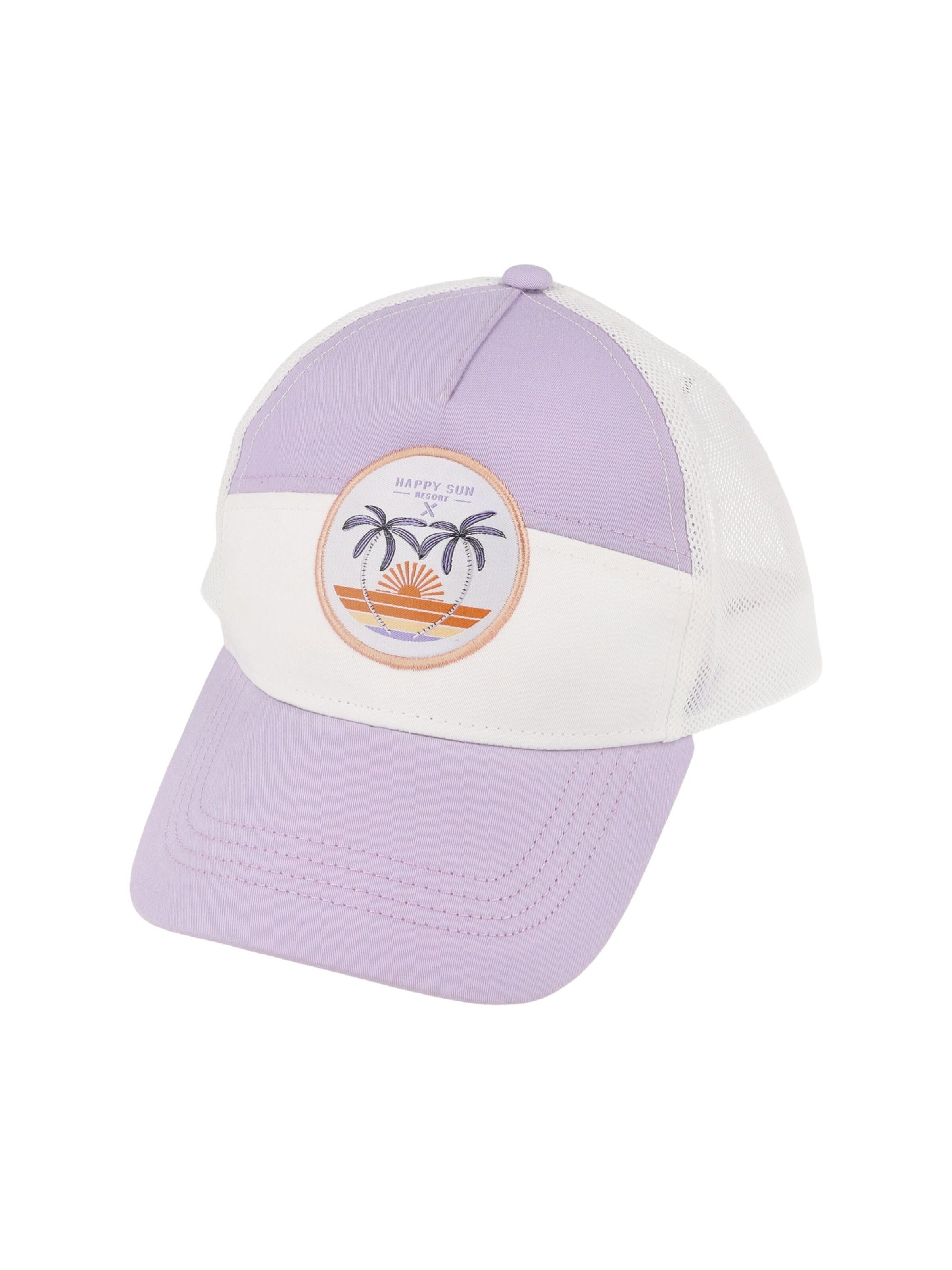 MAXIMO Hut 'KIDS GIRL-Cap happy sun snap-back Verschluß'‌‌‌‌‌‌‌‌‌ in Lila: Vorderseite