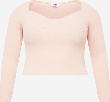 Pull-over Cotton On Curve en rose : devant