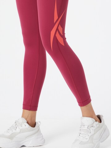 Reebok Skinny Workout Pants 'Lux' in Pink