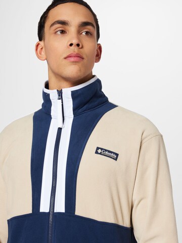 COLUMBIA Athletic Fleece Jacket in Brown