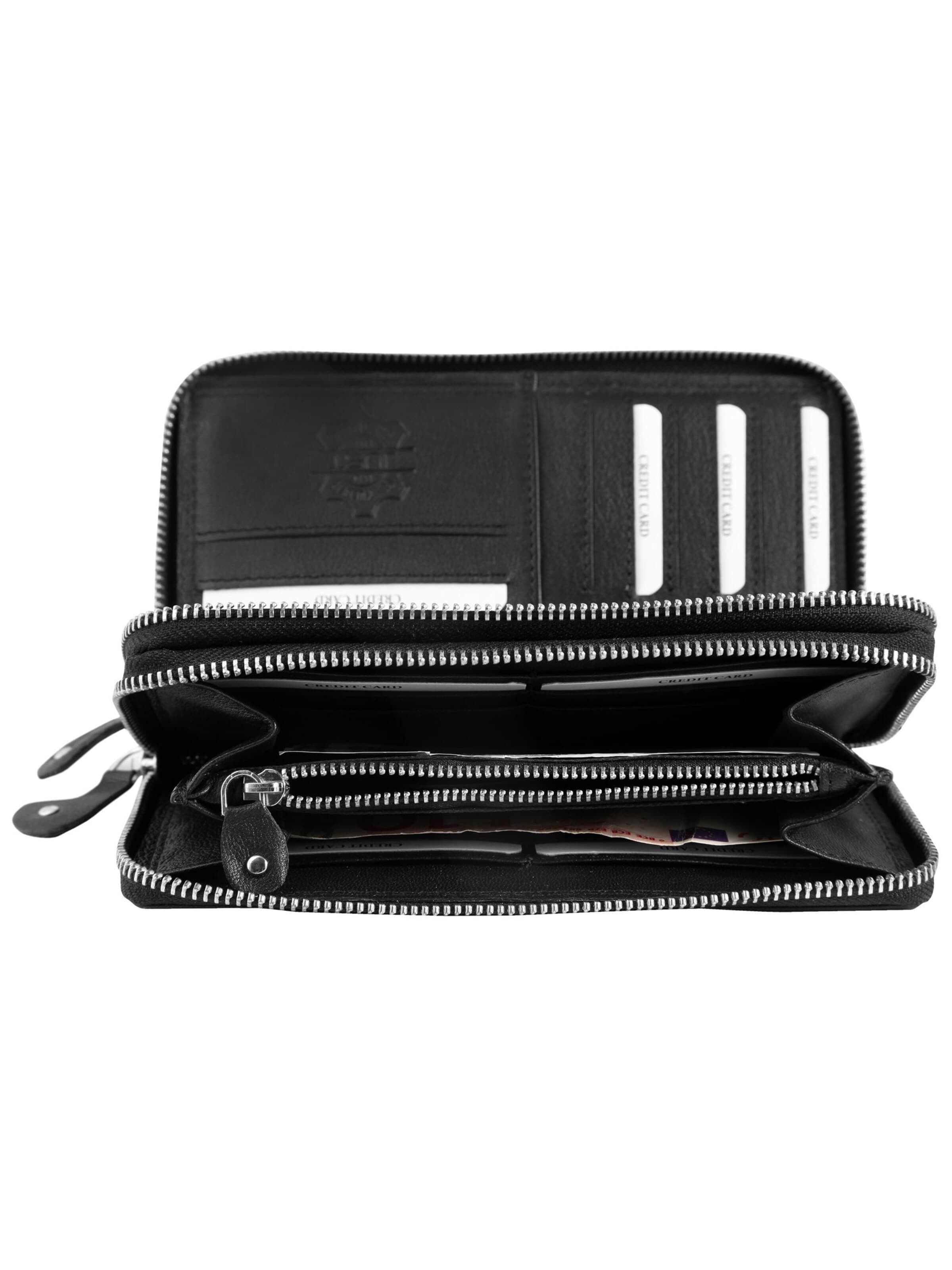 JUST Wallet 'RFID-Schutz' in Black: front