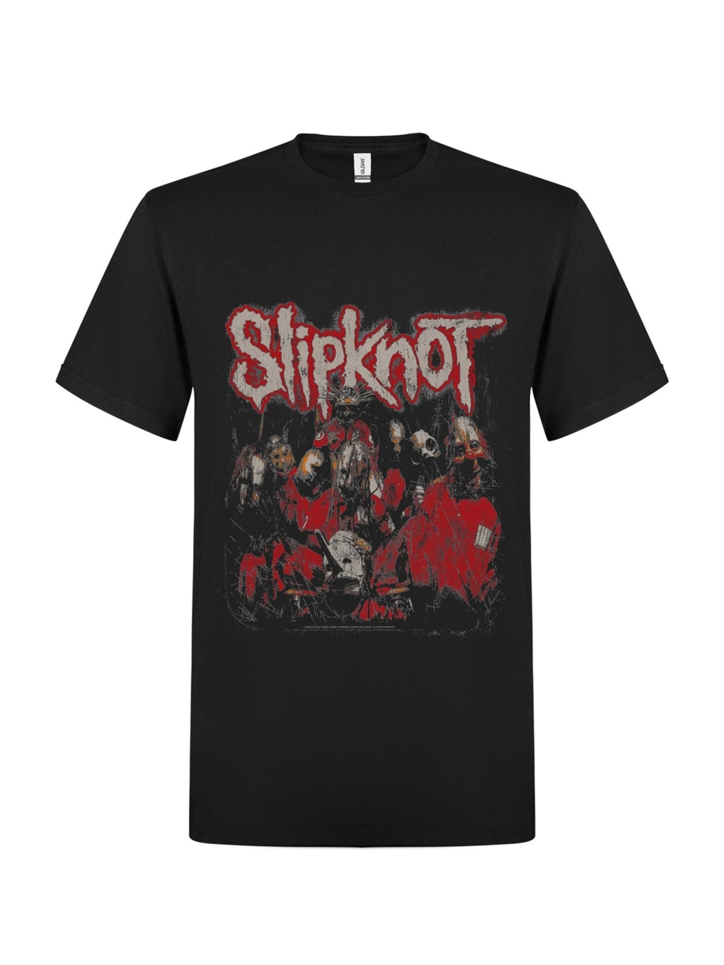 SLIPKNOT Shirt 'Slipknot Tour' in Black: front