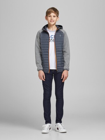 Jack & Jones Junior Демисезонная куртка 'Multi' в Серый