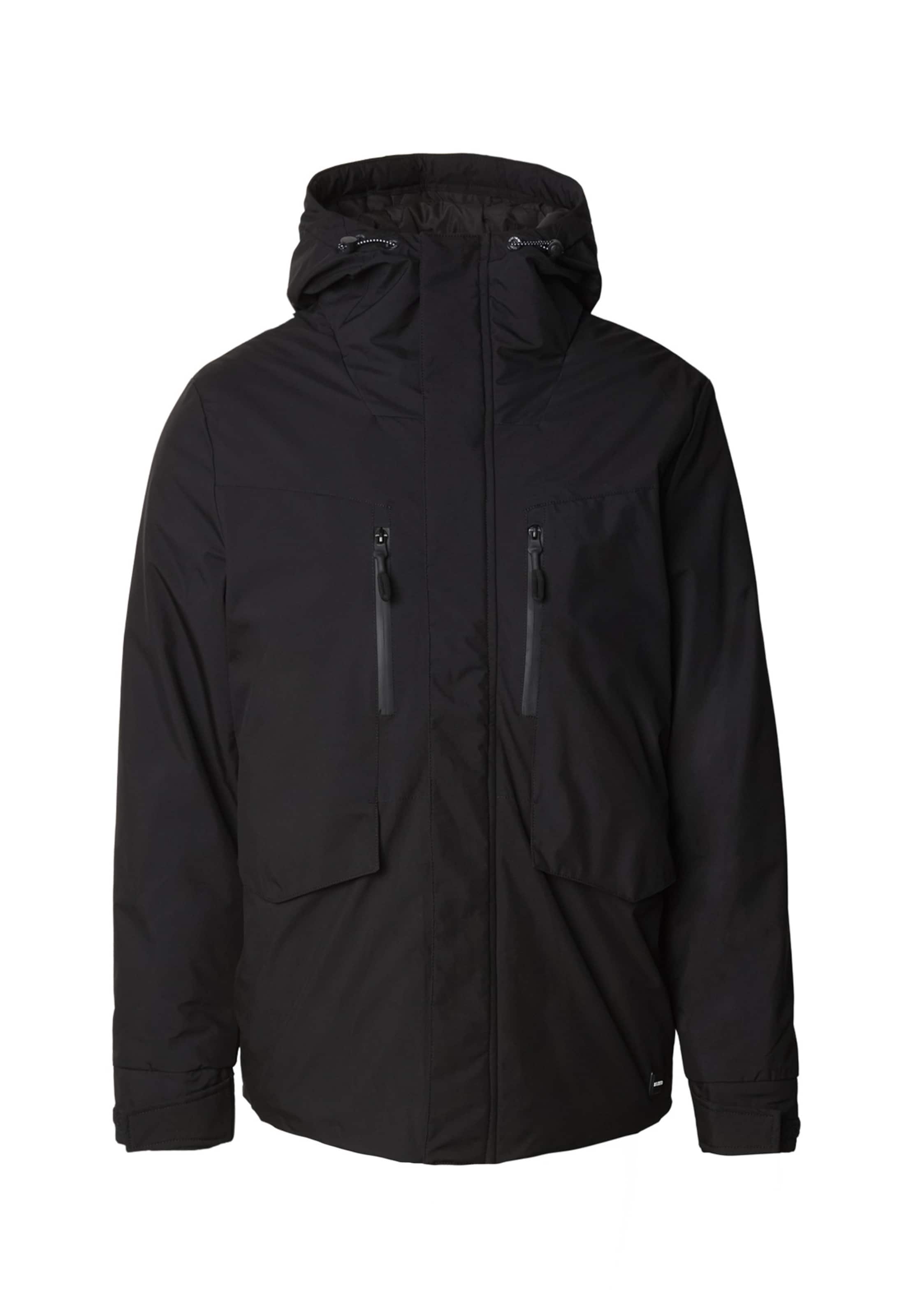 INDICODE JEANS Winterjas 'Benyol' in Zwart: voorkant