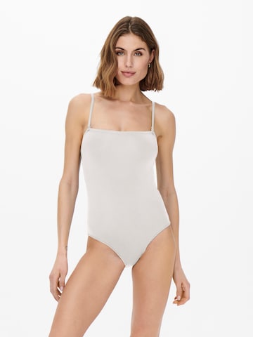 ONLY - Traje de baño 'Aline' en blanco: frente