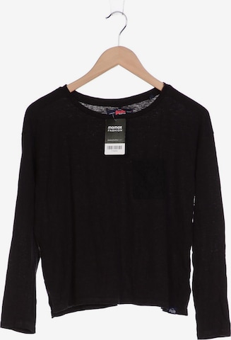 Superdry Langarmshirt XS in Schwarz: predná strana