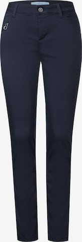 STREET ONE Slim fit Pants in Blue: front