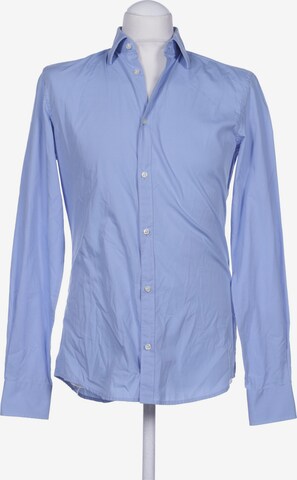s.Oliver Button Up Shirt in XS in Blue: front