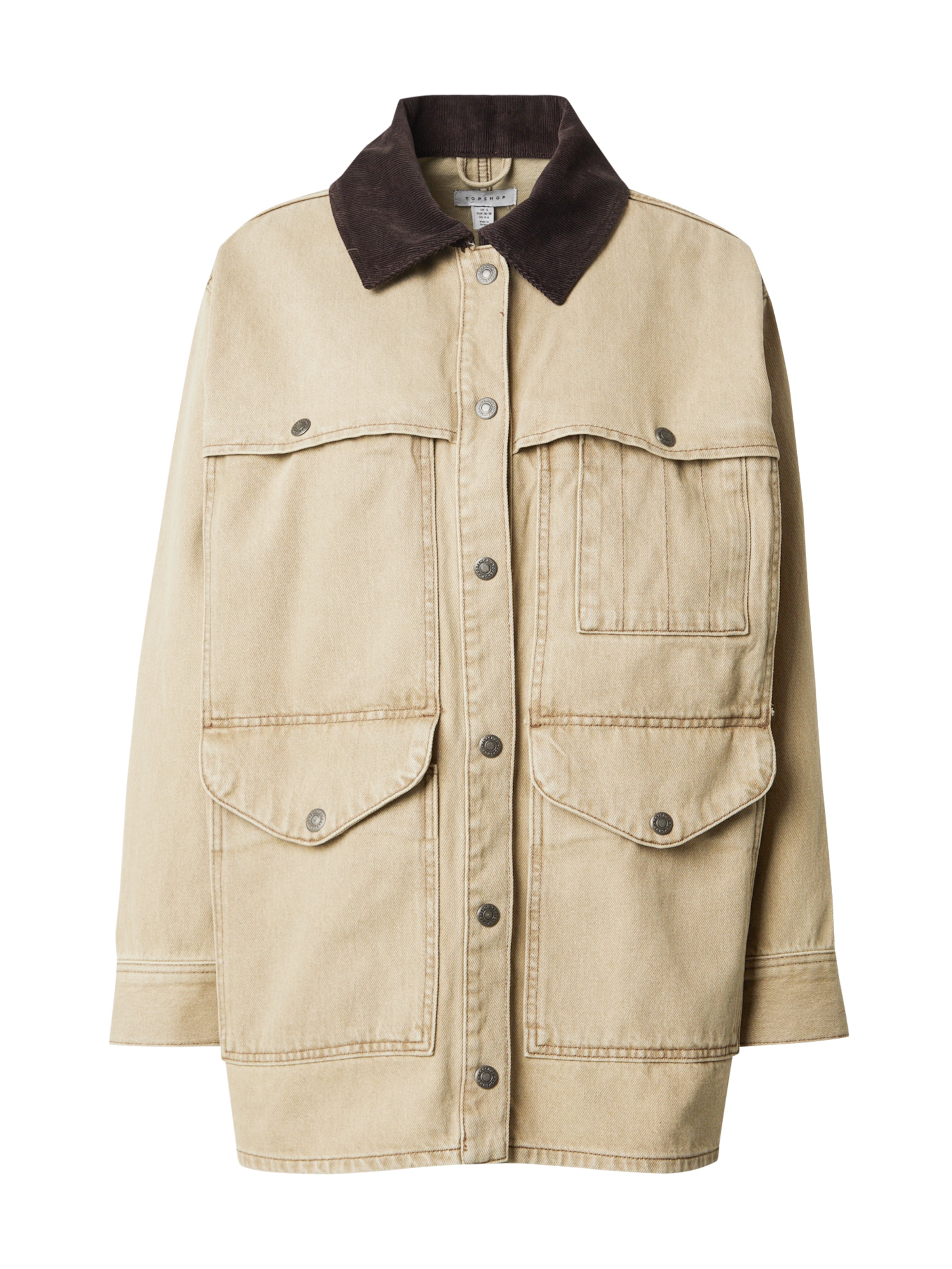 Veste mi-saison TOPSHOP en beige : devant