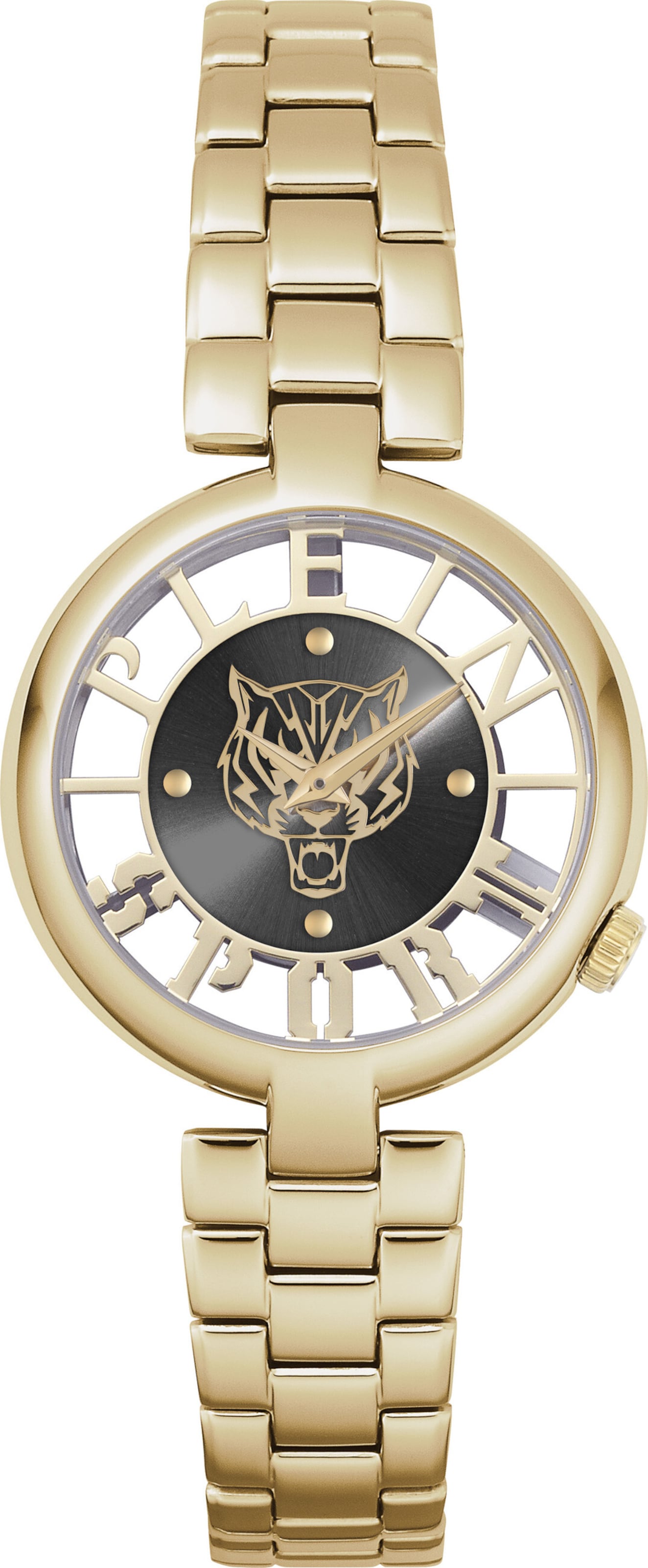Orologio analogico ' TIGER LUXE ' di Plein Sport in oro: frontale