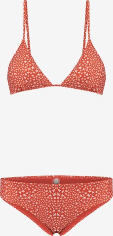 Shiwi Triangle Bikini 'Tuvalu Romy' in Orange: front