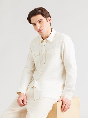 MUSTANG Regularny krój Koszula 'Duver ' w kolorze beżowy: przód