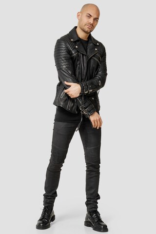 trueprodigy Lederjacke 'Jackson' in Schwarz