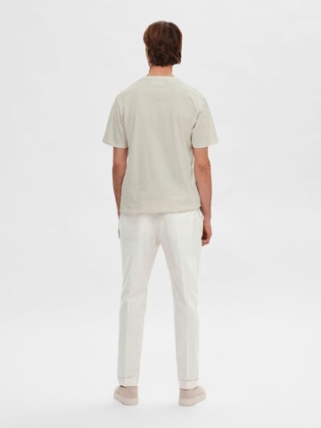 T-Shirt SELECTED HOMME en beige