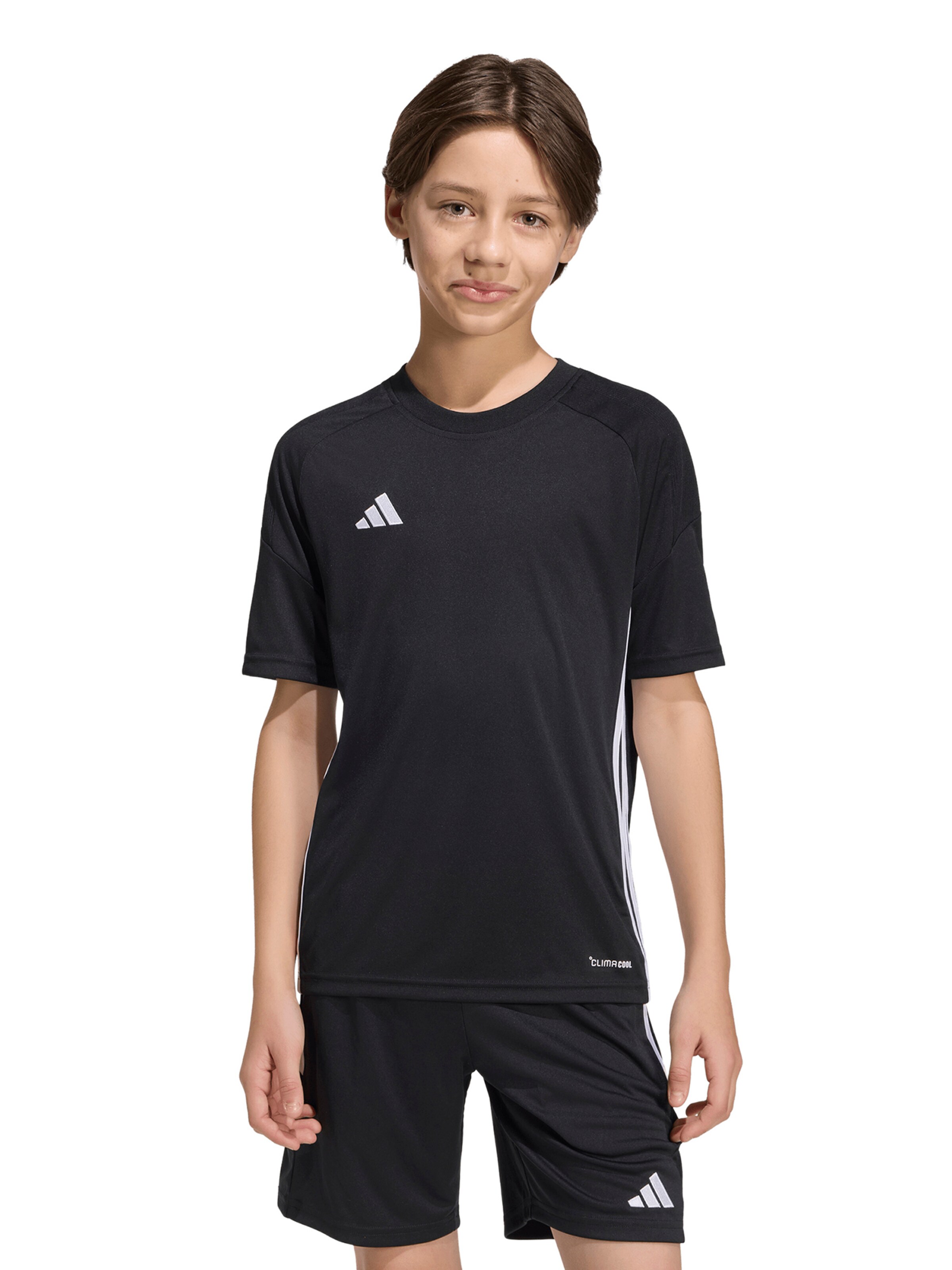 ADIDAS PERFORMANCE Funkcionalna majica 'Tiro Es' | črna barva: sprednja stran