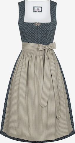 Trachtenhof Nübler Dirndl 'Midi Dirndl Emily' in Grün: Vorderseite