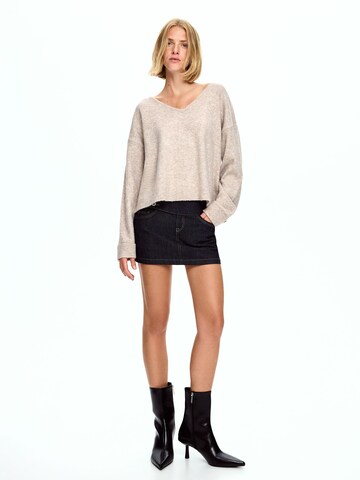 Pull-over Bershka en beige