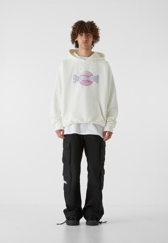 Sweat-shirt 'Qauke V.2' Lost Youth en blanc